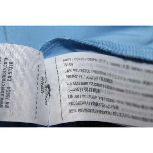 Womens Abercrombie & Fitch Soft A&F Blue Elastic Halter Top Bodysuit Size Small - Picture 4 of 6